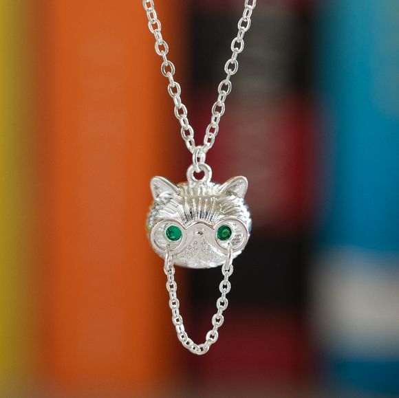 Mr. Fancy Pants Professor Cat Necklace (S925) - Picture 3 of 9